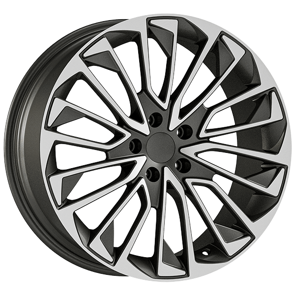 8.5X19" PCD 5X112 AGT Wheels 19277 ET40 Matt Titan Diamond 66.50 mm