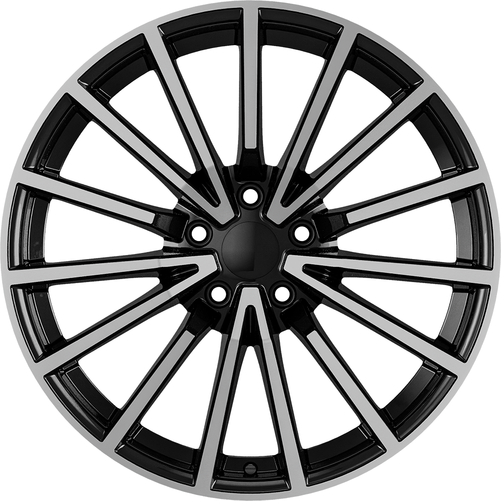 8.5X19" PCD 5X112 AGT Wheels 19288 66.50 mm Matt Black Diamond