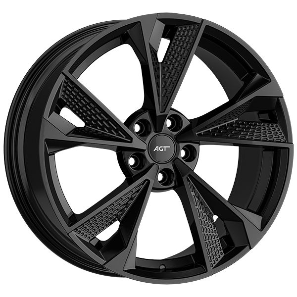 8.5X19" PCD 5X112 AGT Wheels 19301 ET40 66.50 mm Gloss Black