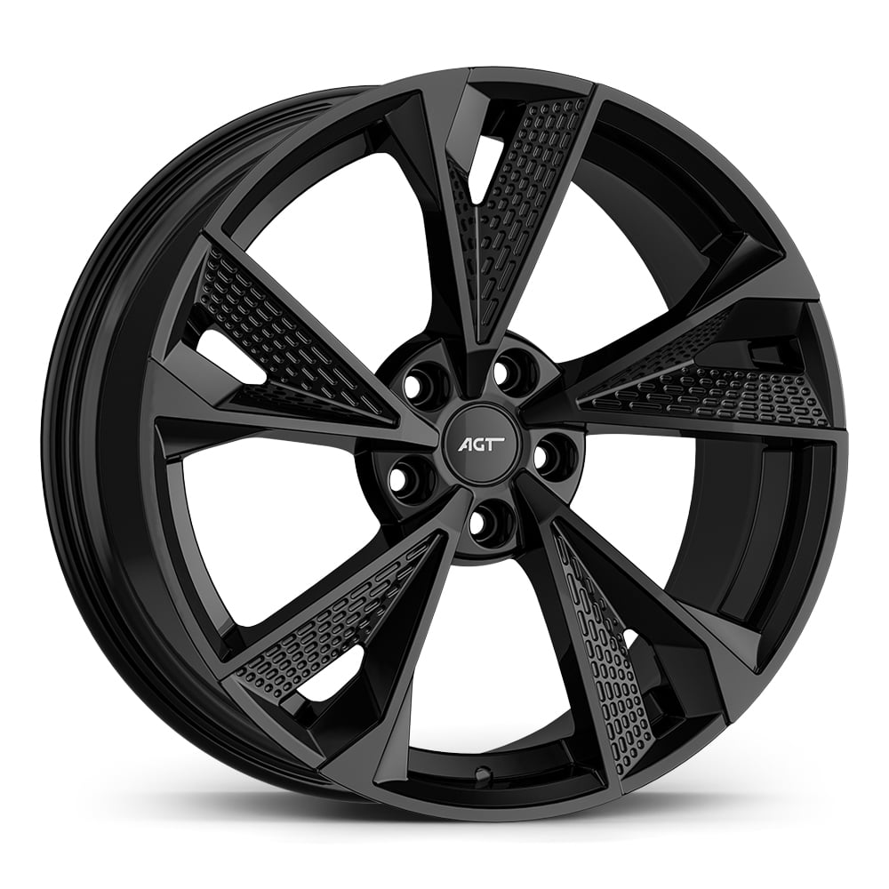 8.5X19" PCD 5X112 AGT Wheels 19301 ET40 66.50 mm Gloss Black