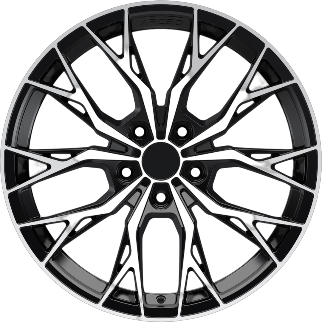 8.5X19" PCD 5X112 Arceo Wheels ARC-19239-03 ET45 BLACK DIAMOND ROMA 73.1 mm