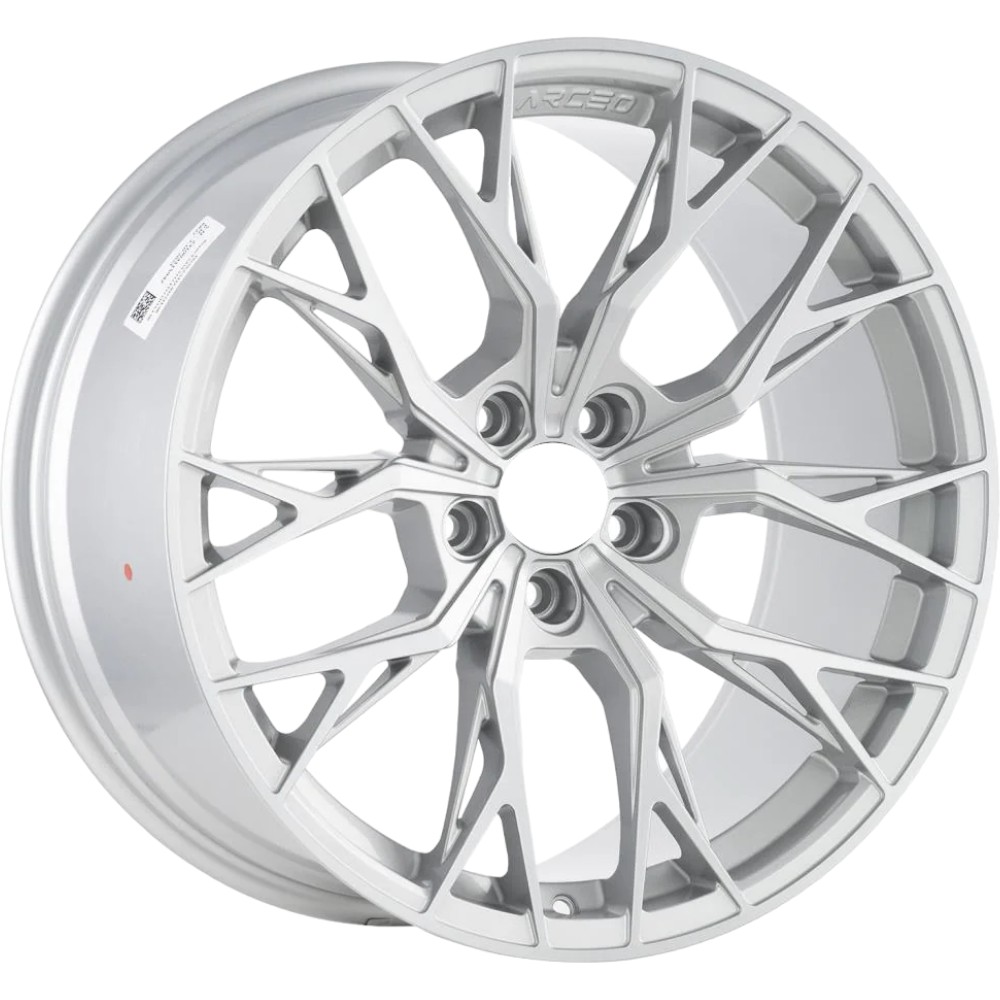 8.5X19" PCD 5X112 Arceo Wheels ARC-19239-11 ET45 SILVER DIAMOND ROMA 73.1 mm