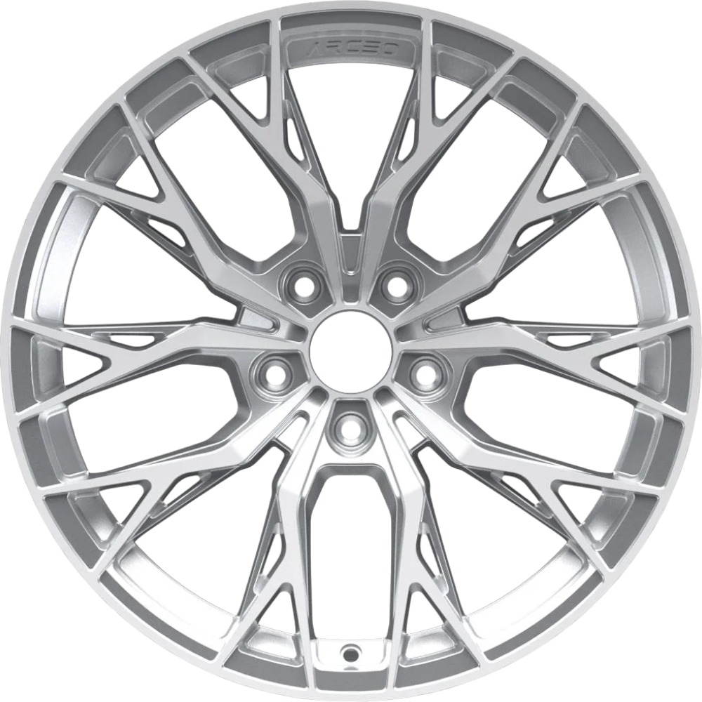 8.5X19" PCD 5X112 Arceo Wheels ARC-19239-52 ET45 SILVER DIAMOND ROMA 73.1 mm