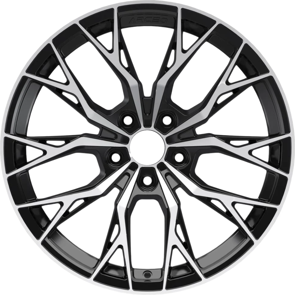 8.5X19" PCD 5X112 Arceo Wheels ARC-19239-53 ET45 BLACK DIAMOND ROMA 73.1 mm