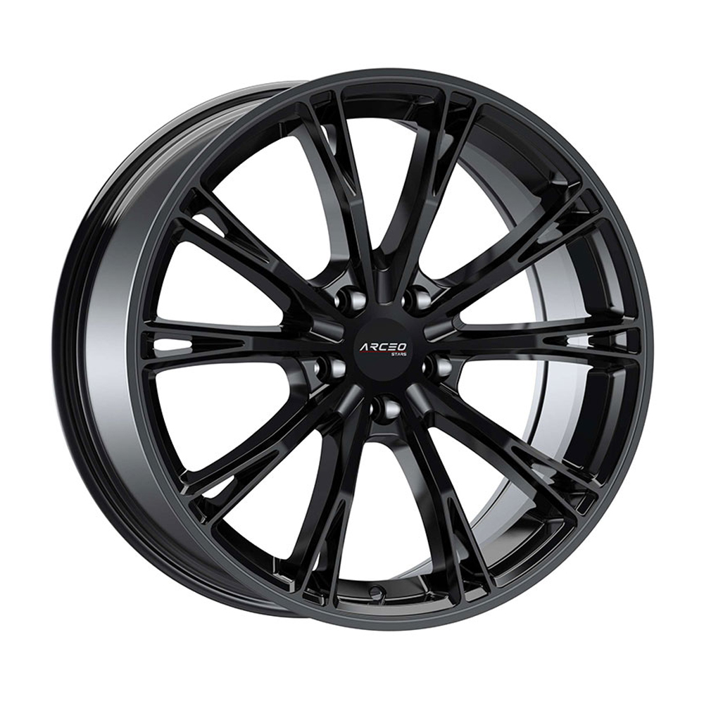8.5X19" PCD 5X112 Arceo Wheels  ASW01 BLACK ET45 66.45 mm
