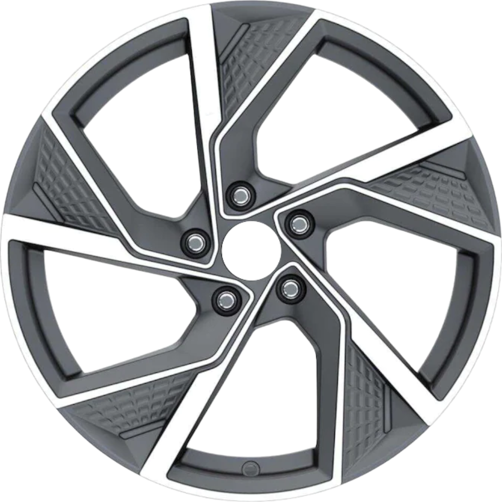 8.5X19" PCD 5X112 EMR Wheels EMR-DY739-02 BLACK DIAMOND ET40 66.45 mm