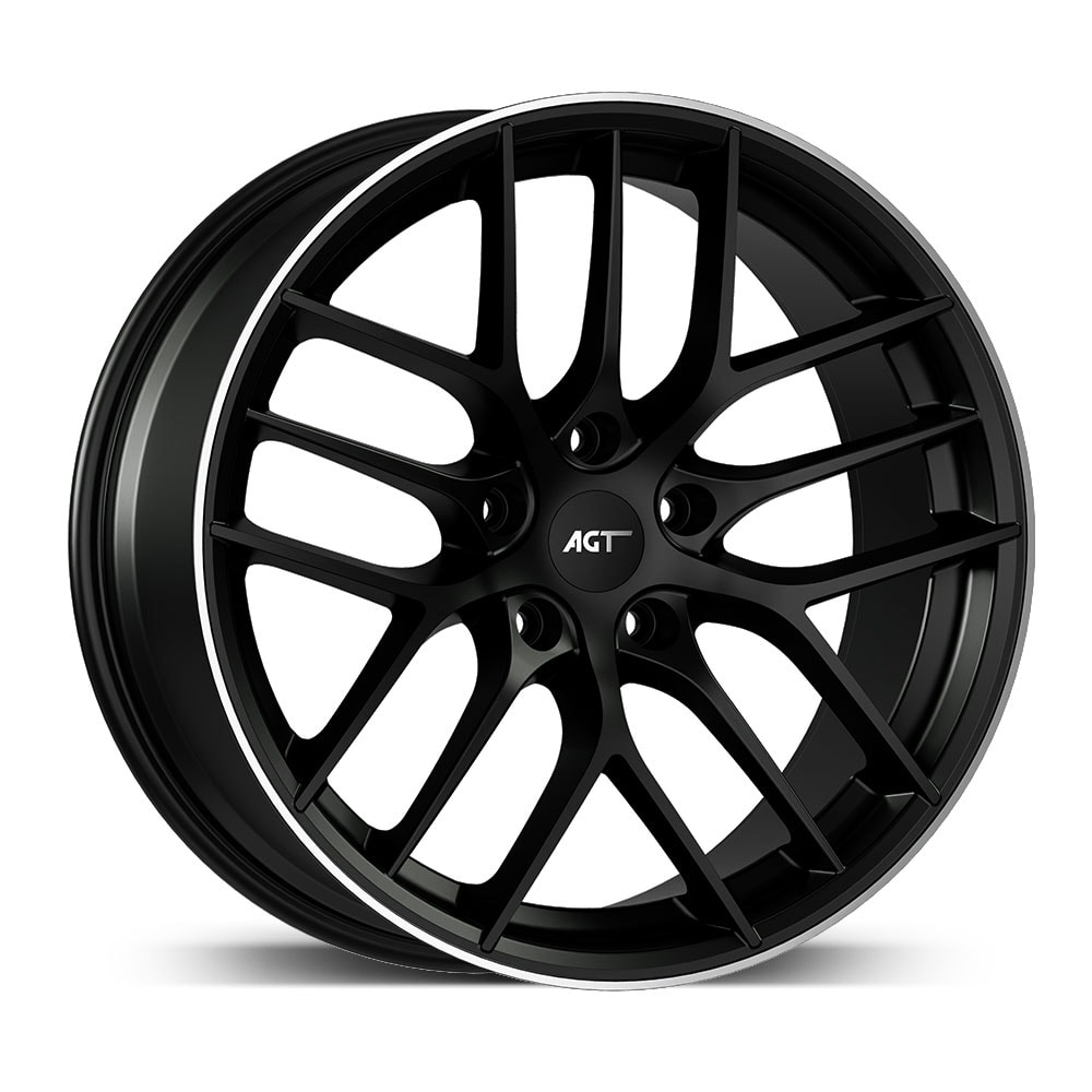 8.5X19" PCD 5X112 Sonic S1046 ET38 66.60 mm Deep Black Lip Diamond