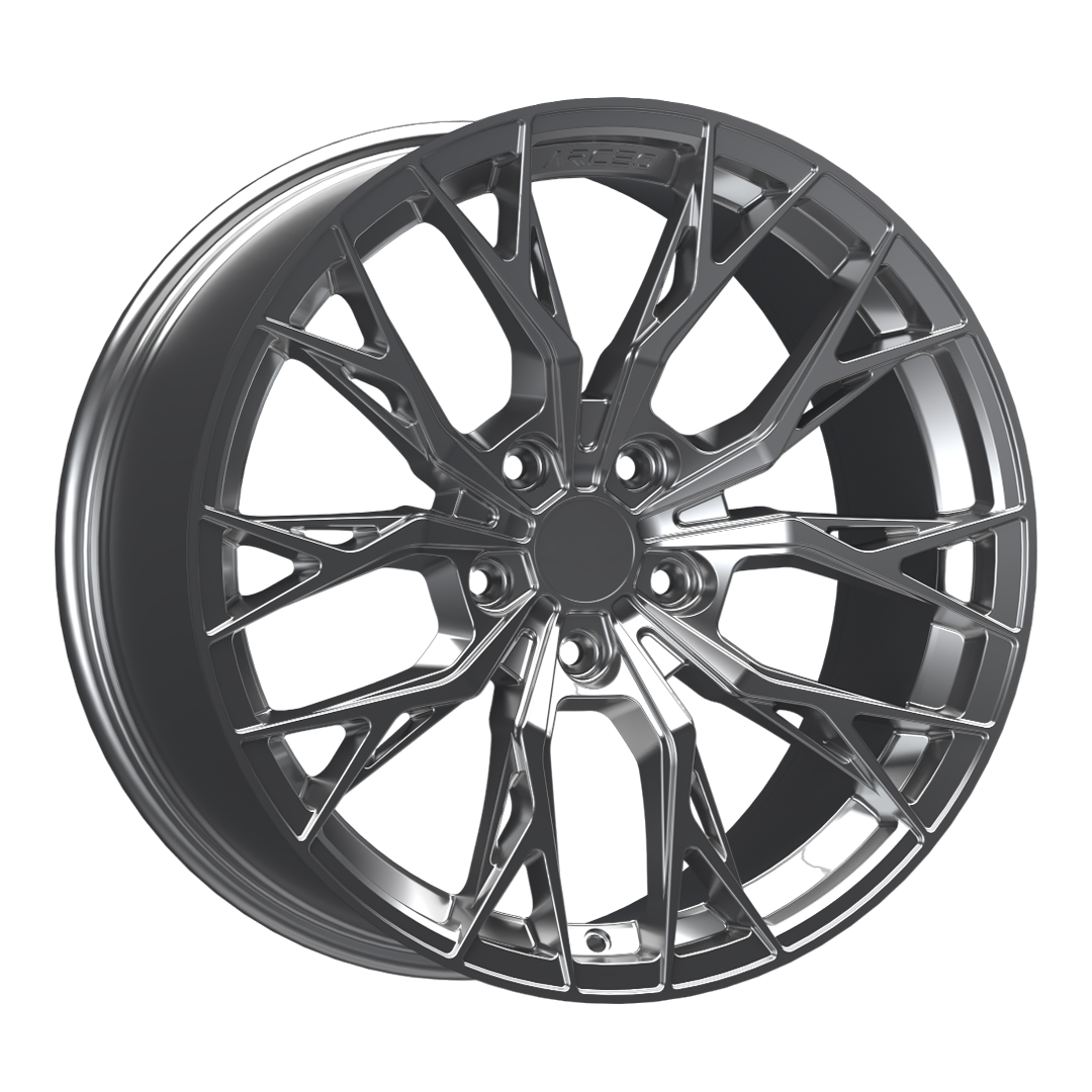 8.5X19" PCD 5X114.3 Arceo Wheels ARC-19239-33 ET35 Hyper Black Roma 73.1 mm