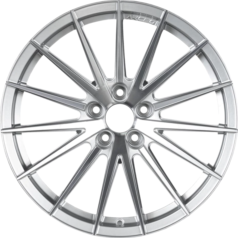8.5X19" PCD 5X114.3 Arceo Wheels ARC-S1011-29 ET35 Silver Diamond Lisbon 73.1 mm
