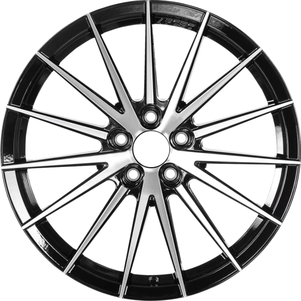 8.5X19" PCD 5X114.3 Arceo Wheels ARC-S1011-30 ET35 Black Diamond Lisbon 73.1 mm