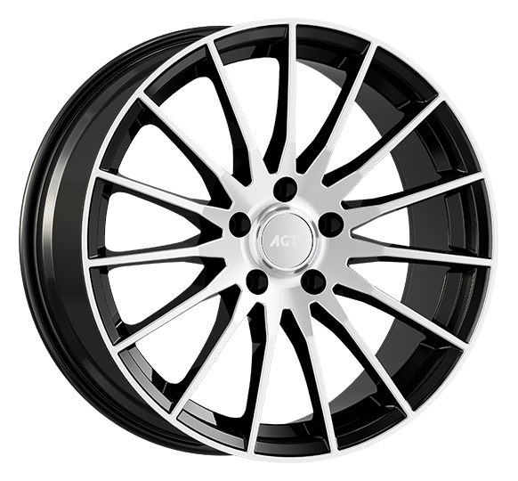 8.5X19" PCD 5X114 AGT Wheels 19174-1 ET45 72.60 mm Black Diamond