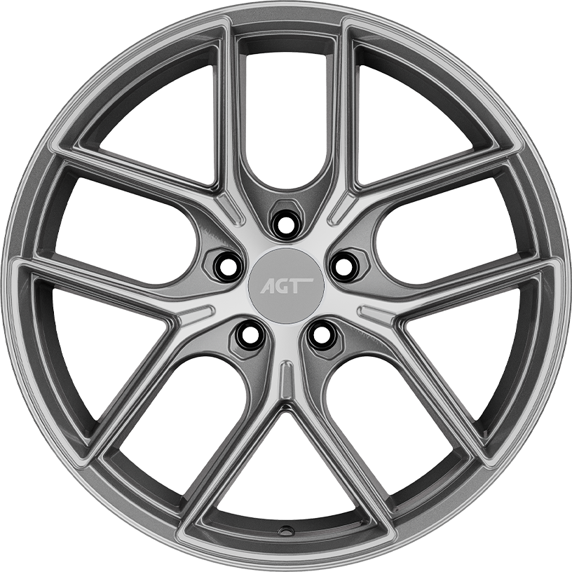 8.5X19" PCD 5X114 AGT Wheels 19258-1 FER-R01 ET30 72.6 mm TITAN DIAMOND