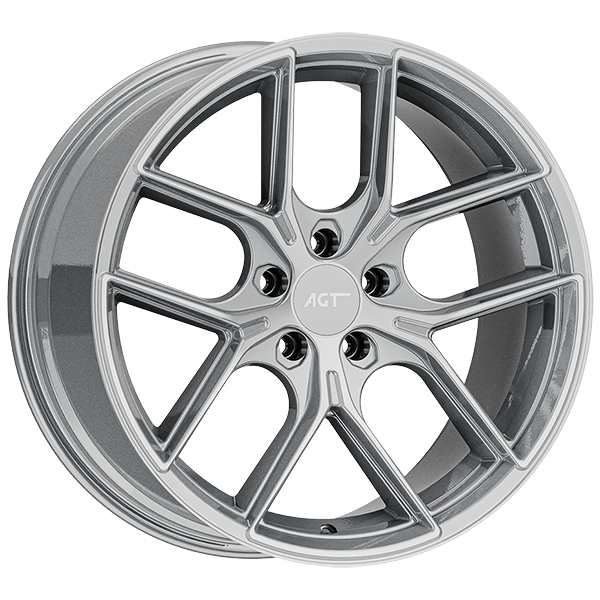 8.5X19" PCD 5X120 AGT Wheels 19258-1 FER-R01 ET30 72.60 mm Hyper Black Diamond