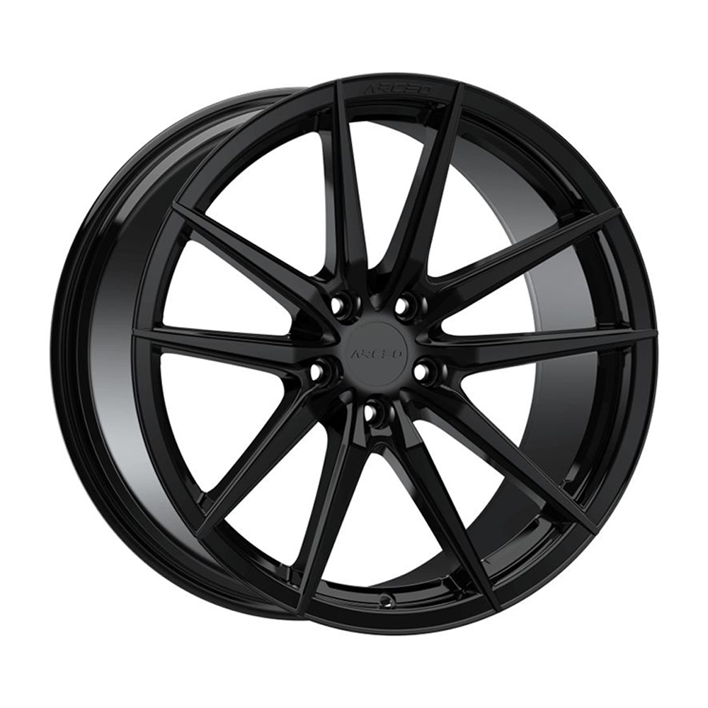 8.5X19" PCD 5X120 Arceo Wheels  9190 GLOSSY BLACK ET30 72.6 mm