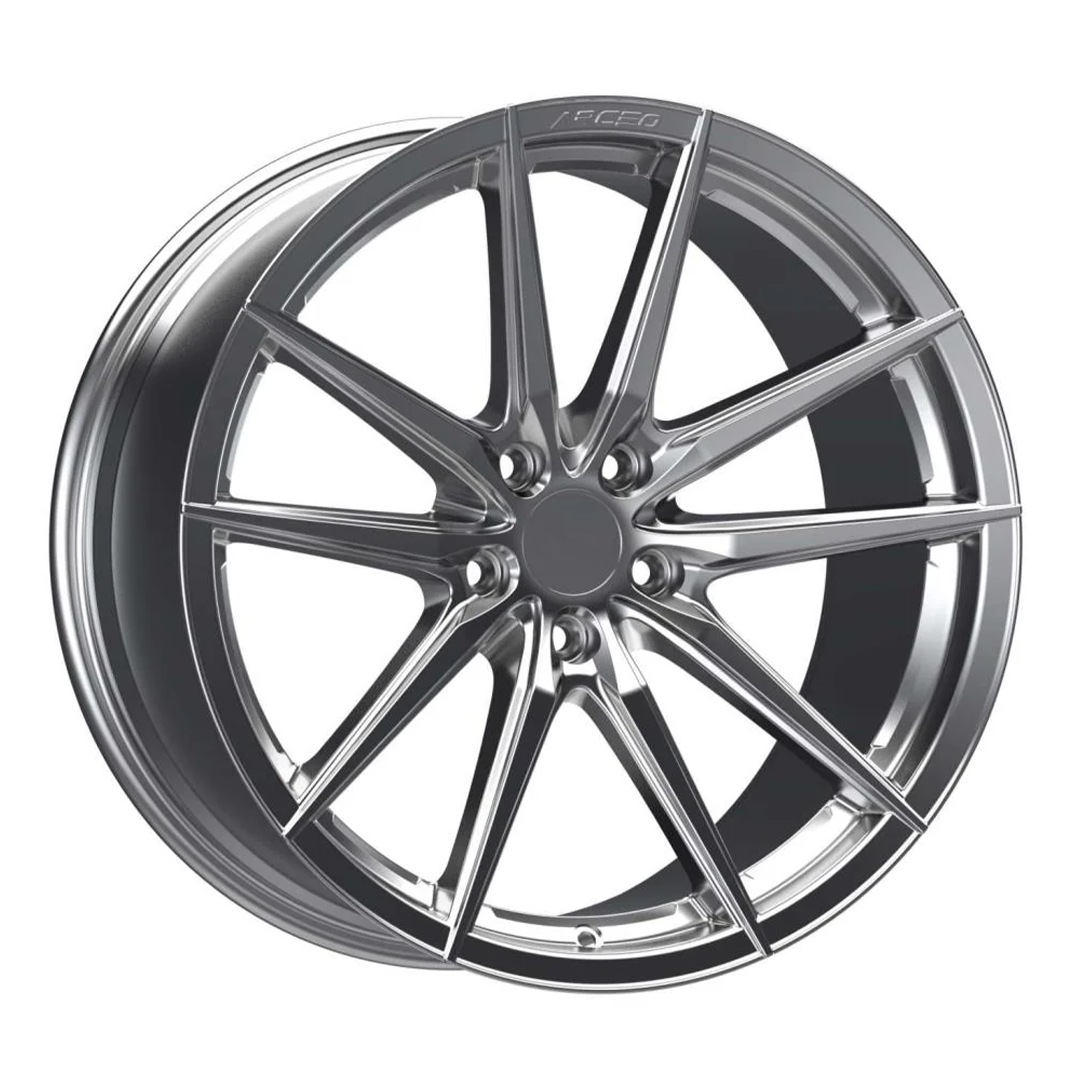 8.5X19" PCD 5X120 Arceo Wheels ARC-19141-67 ET33 Hyper Black Valencia 72.6 mm