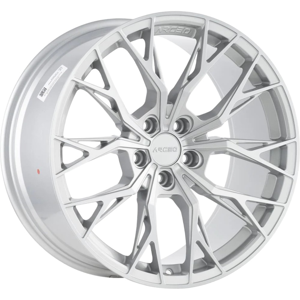 8.5X19" PCD 5X120 Arceo Wheels ARC-19239-37 ET35 SILVER DIAMOND ROMA 72.6 mm