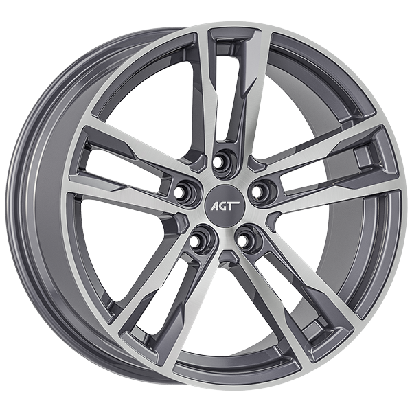 8.5X19" PCD 5XD AGT Wheels 19094 ET42 72.60 mm Corris Grey Diamond