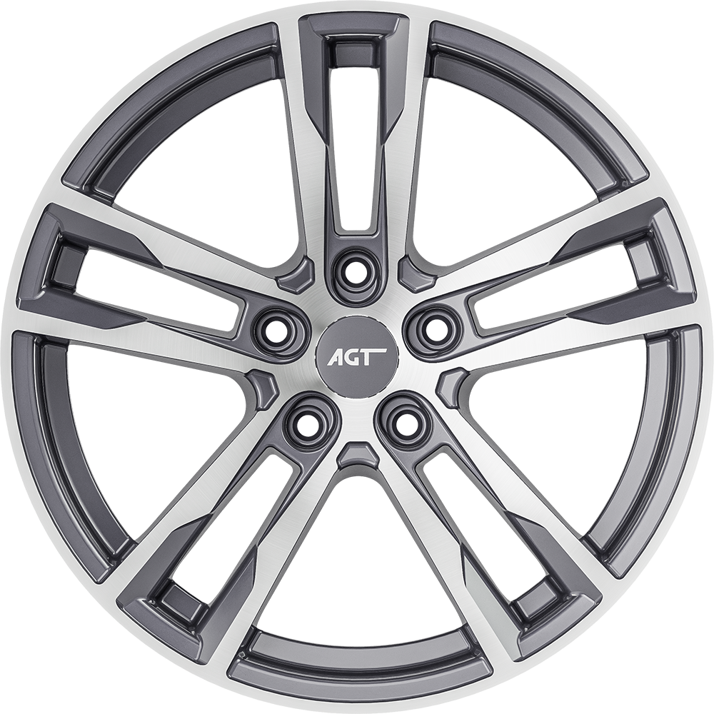 8.5X19" PCD 5XD AGT Wheels 19094 ET42 72.60 mm Corris Grey Diamond
