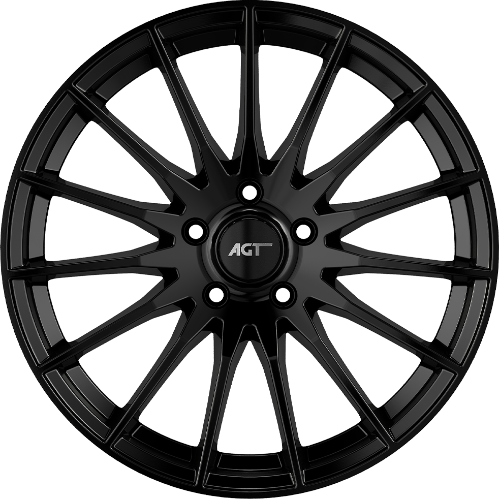 8.5X19" PCD5X108 AGT Wheels 19174-1 ET72.6 Matt Black 72.6 mm