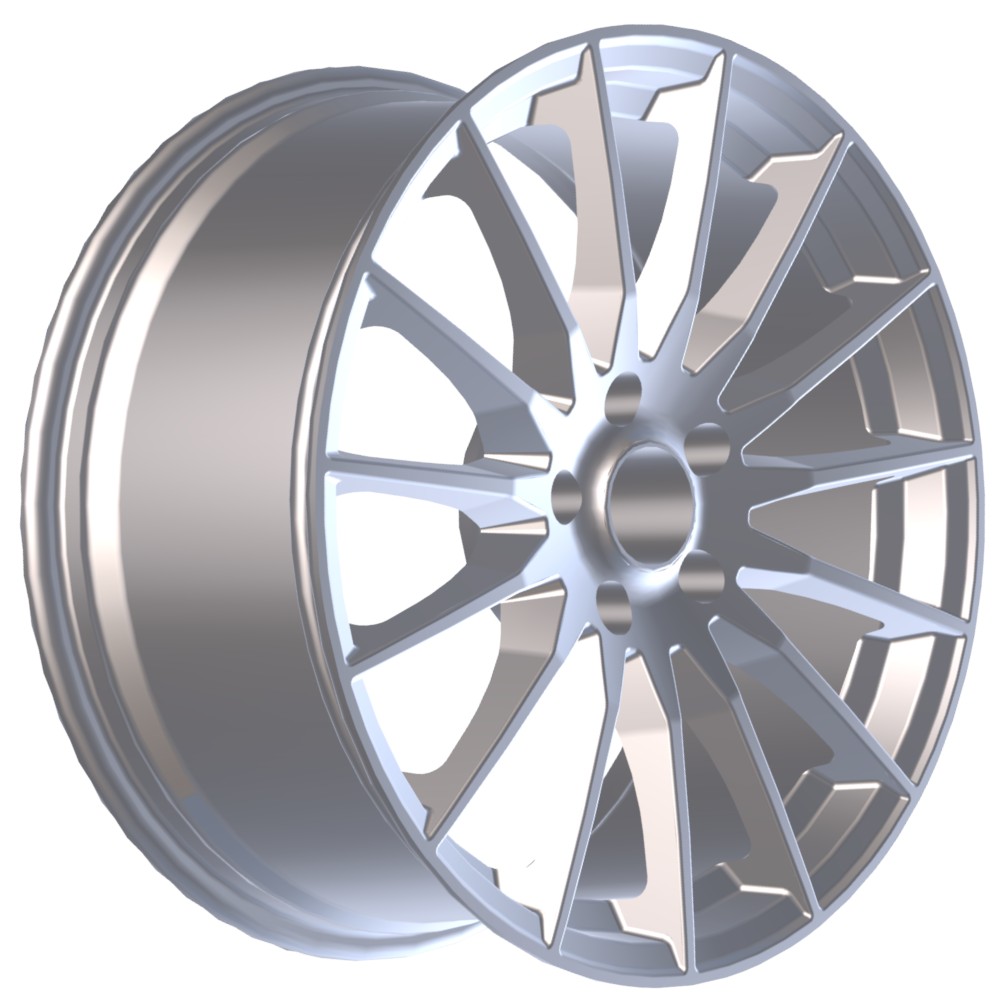 8.5X19" PCD5X112 AGT Wheels 19174-1 ET66.6 Full Silver 66.6 mm