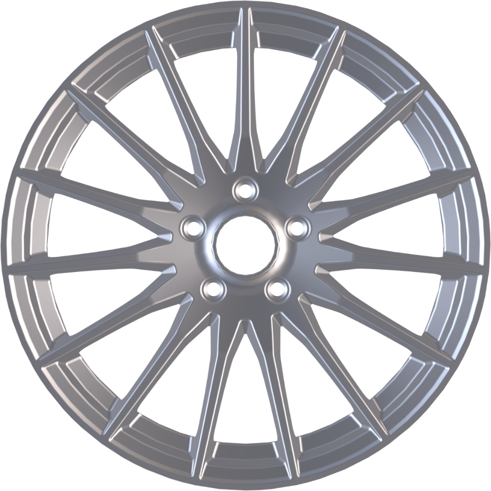 8.5X19" PCD5X112 AGT Wheels 19174-1 ET66.6 Full Silver 66.6 mm