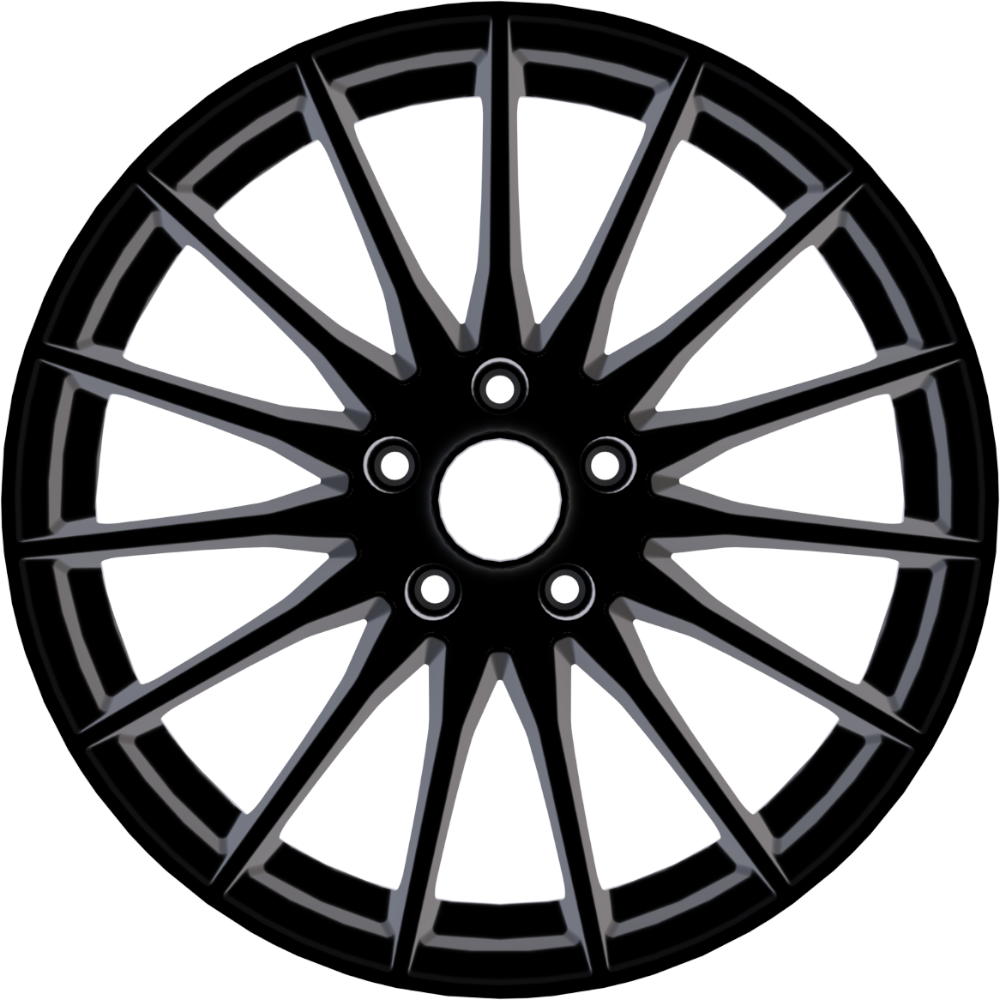 8.5X19" PCD5X112 AGT Wheels 19174-1 ET66.6 Gloss Black 66.6 mm