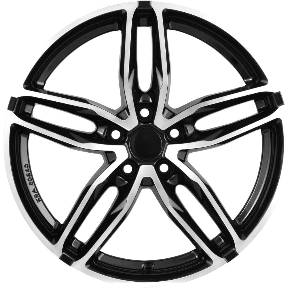 8.5X19" PCD5X114 AGT Wheels 1007 ET35 Black Diamond 72.6 mm