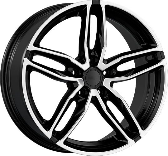 8.5X19" PCD5X114 AGT Wheels 907 ET42 Black Diamond 72.6 mm