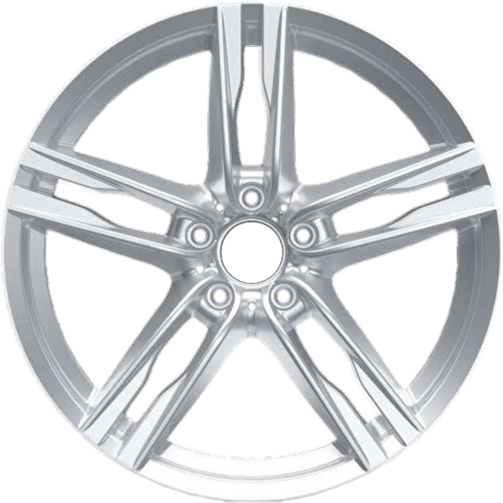 8.5X20" PCD 5X120 RC 184 SILVER ET33 72.6 mm