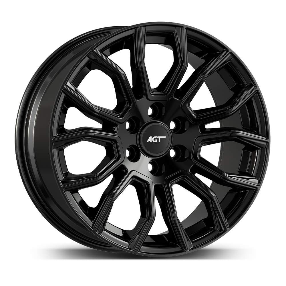 8.5X20" PCD 6X120 AGT Wheels 1045 ET40 74.6 mm Gloss Black