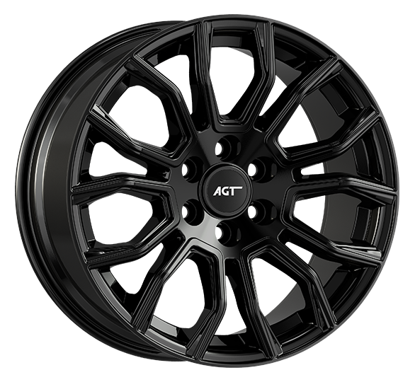 8.5X20" PCD 6X120 AGT Wheels 1045 ET40 74.6 mm Gloss Black