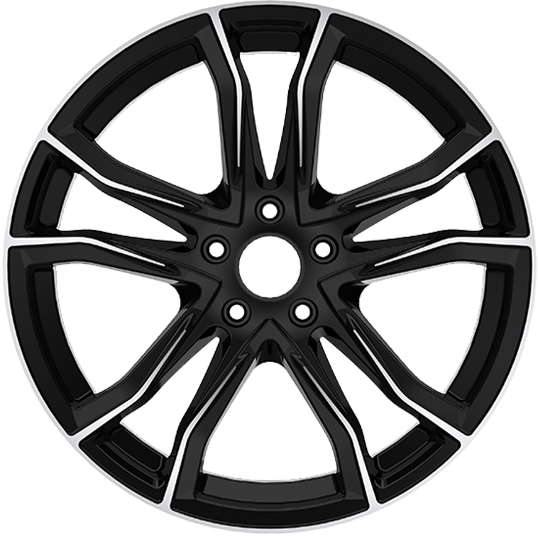 8.5X20" PCD5X108 AGT Wheels 20173-1 ET72.6 Black Diamond 72.6 mm