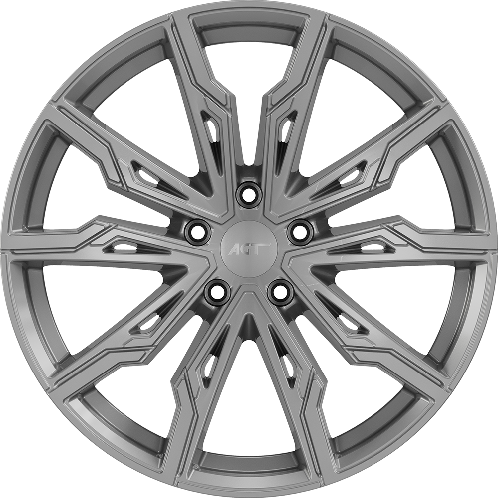 8.5X20" PCD5X112 AGT Wheels 20154-1 ET66.6 Full Silver 66.6 mm