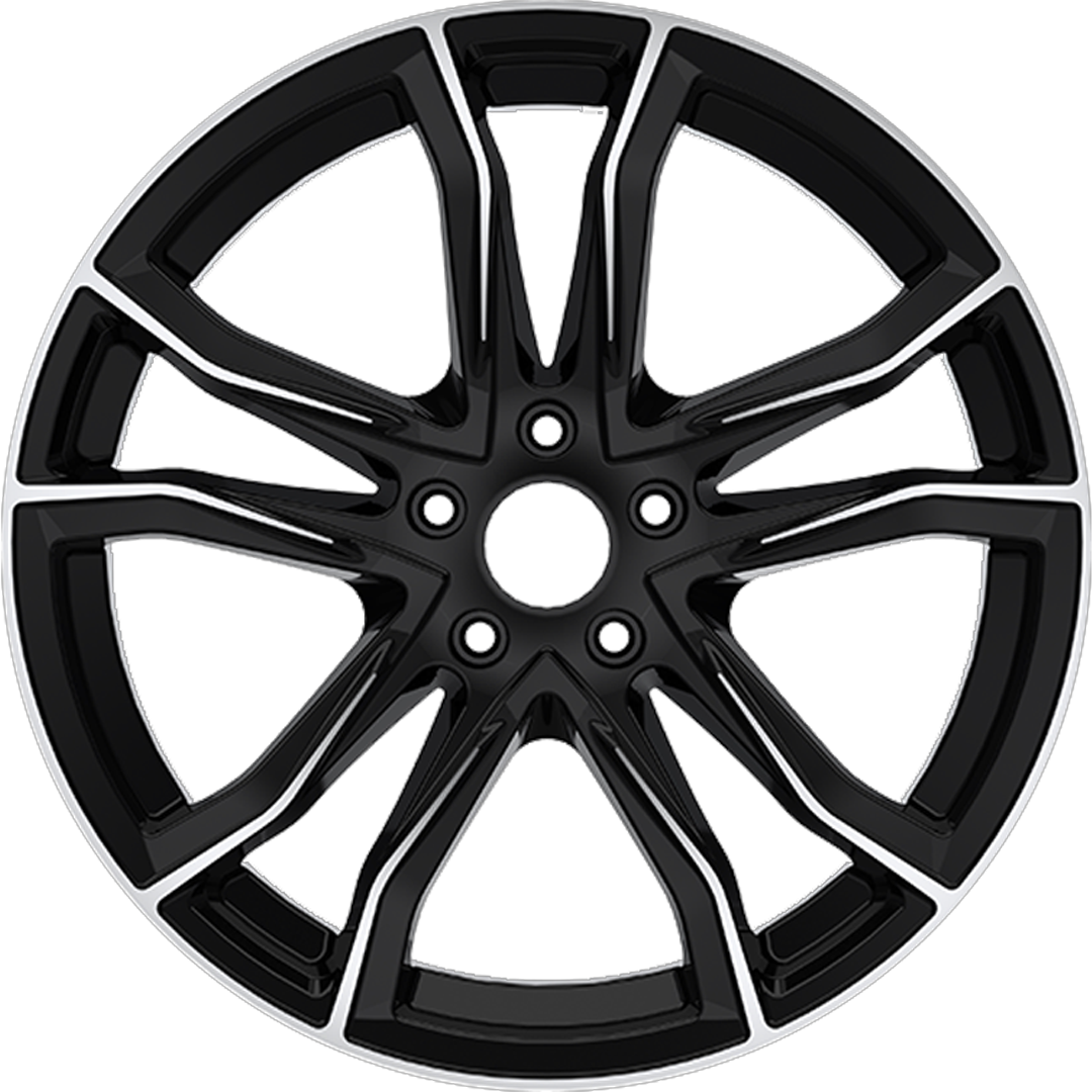8.5X20" PCD5X112 AGT Wheels 20173-1 ET66.6 Black Diamond 66.6 mm
