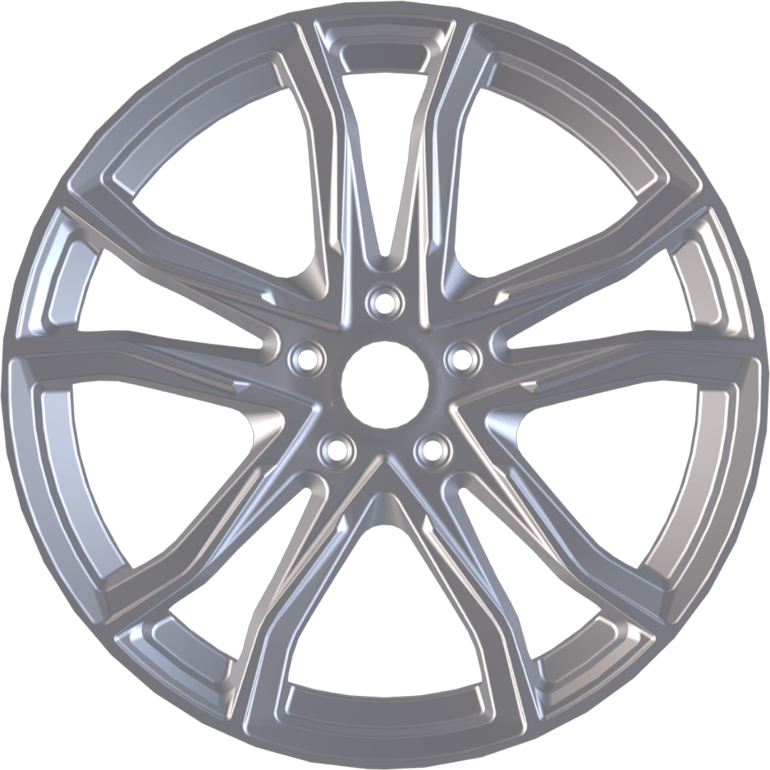 8.5X20" PCD5X112 AGT Wheels 20173-1 ET66.6 Full Silver 66.6 mm