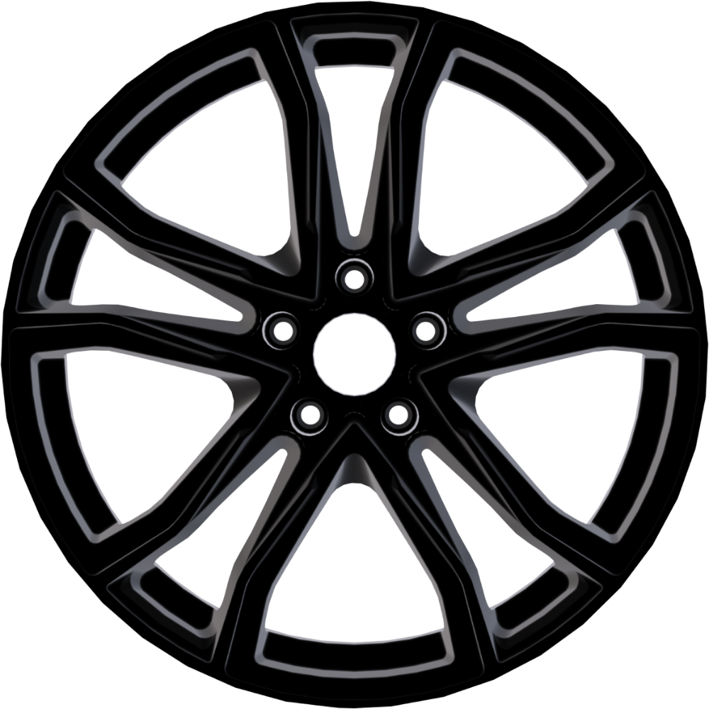 8.5X20" PCD5X112 AGT Wheels 20173-1 ET66.6 Gloss Black 66.6 mm