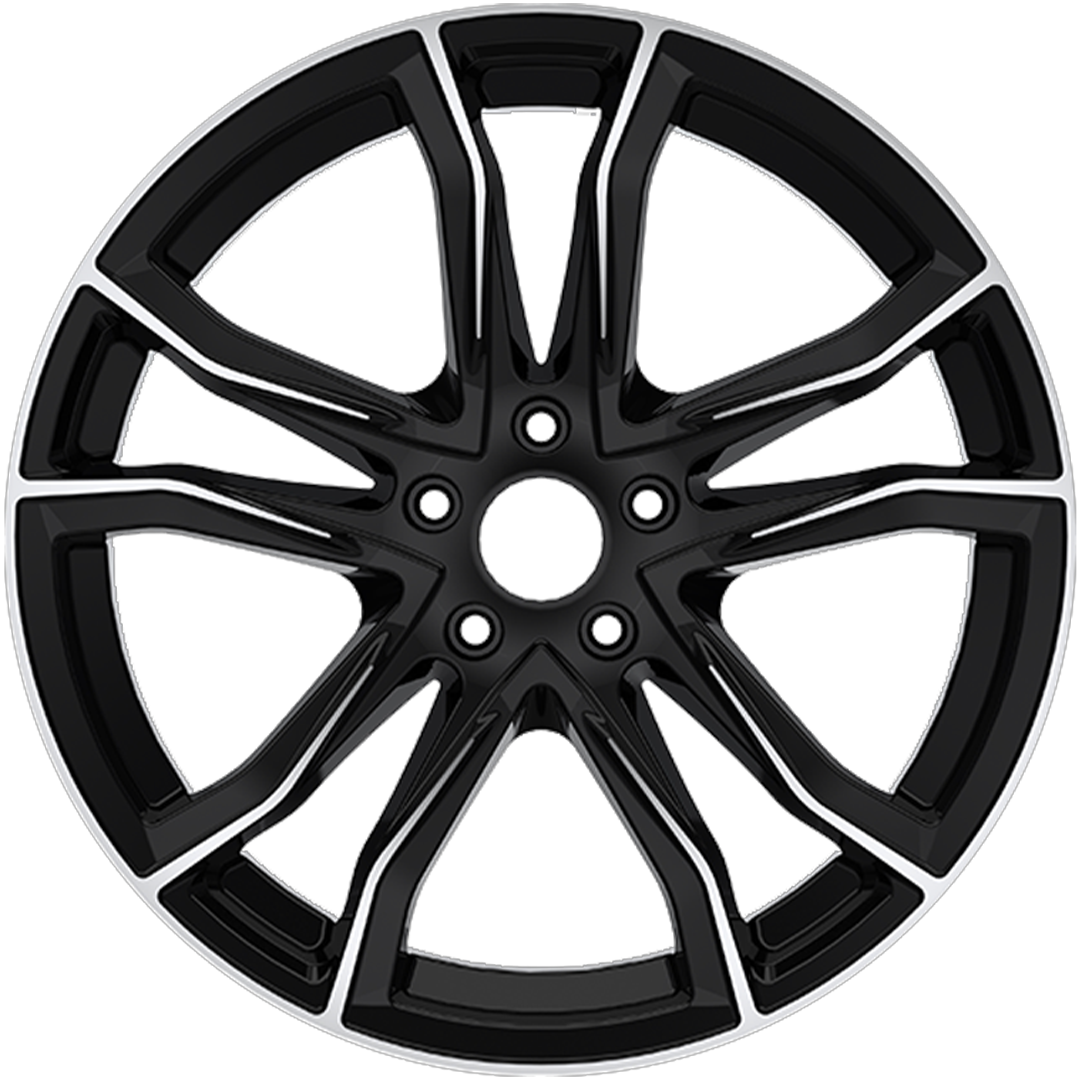 8.5X20" PCD5X114 AGT Wheels 20173-1 ET72.6 Black Diamond 72.6 mm