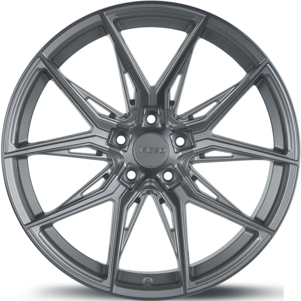 8.0X18" Arceo Wheels ARC 18177 Marseille Silver Diamond PCD 5x108 ET35