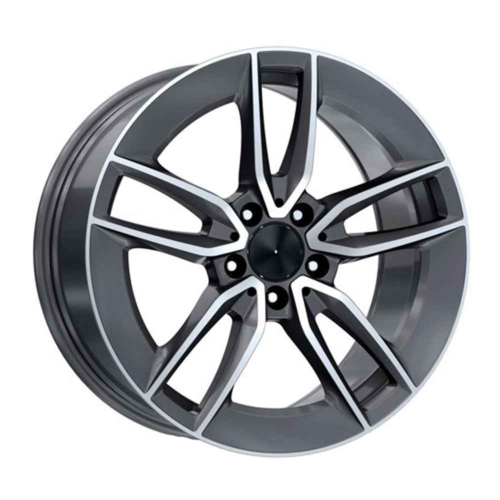 8.0X18" PCD 5x112 Kormetal Jant DY388 Gun Metal Grey Diamond ET43 66.6 mm