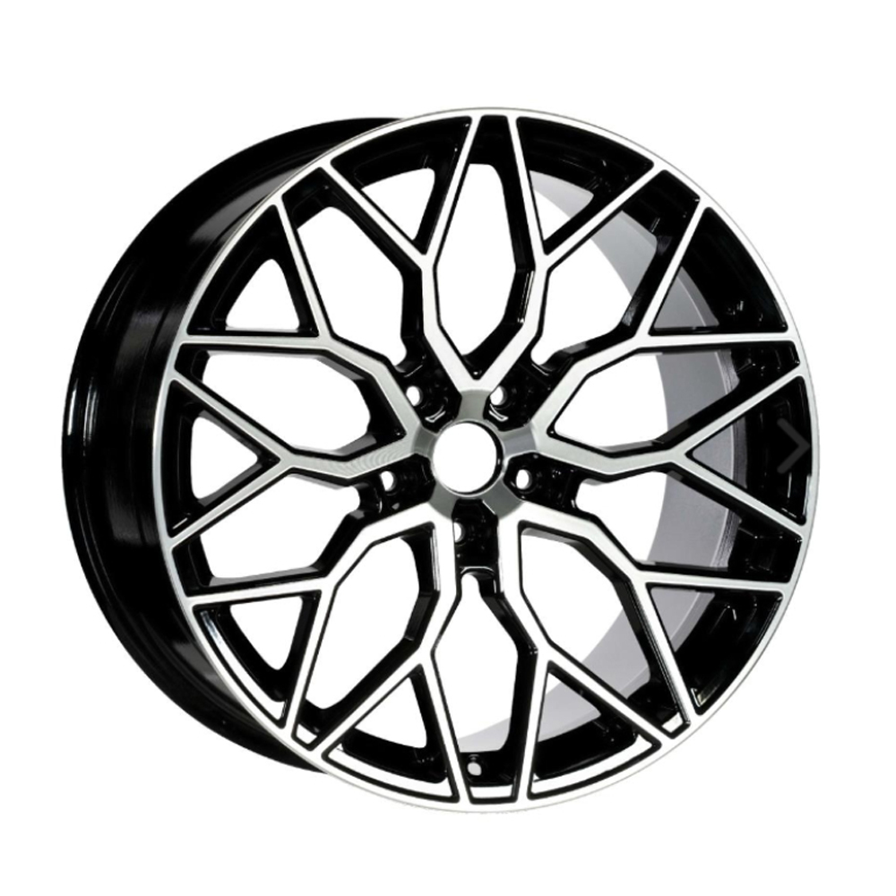 8.0X18" PCD 5x112 Truva Wheels 170 Black Finish ET35 66.45 mm