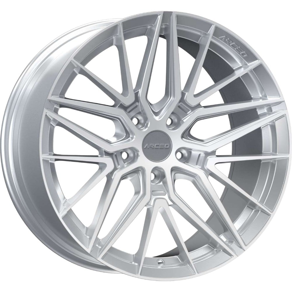 8.5X19" Arceo Wheels ARC 19193 Silver Diamond PCD 5x112 ET35