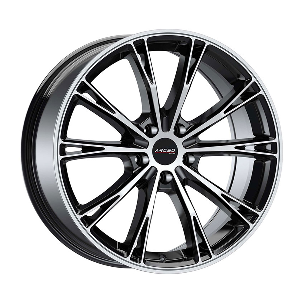 8.5X19" Arceo Wheels ARC ASW01 Black Tint PCD 5x112 ET45