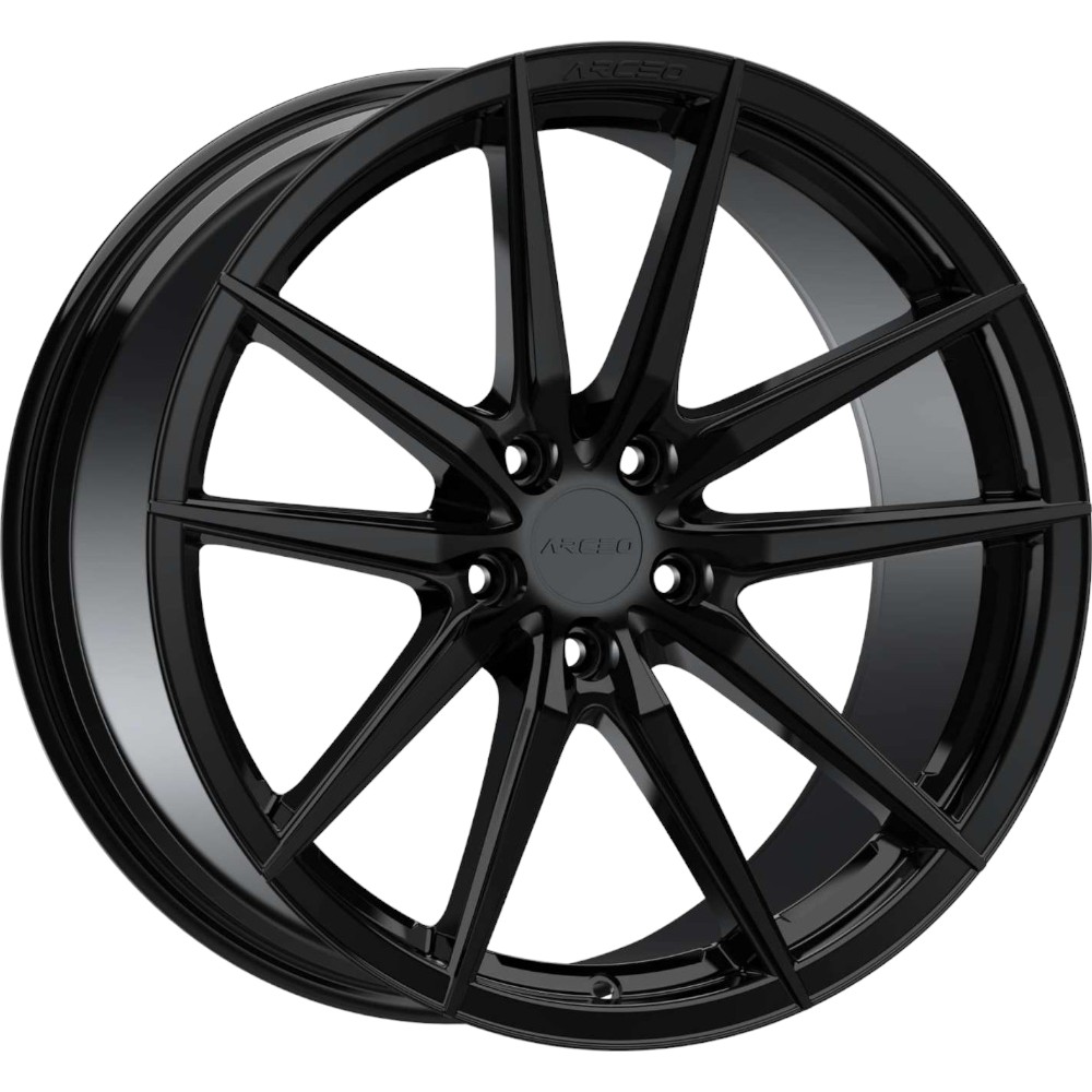 9.0X18" PCD 5X112 Arceo Wheels ARC-18190-18 ET40 Glossy Black Monaco 73.1 mm