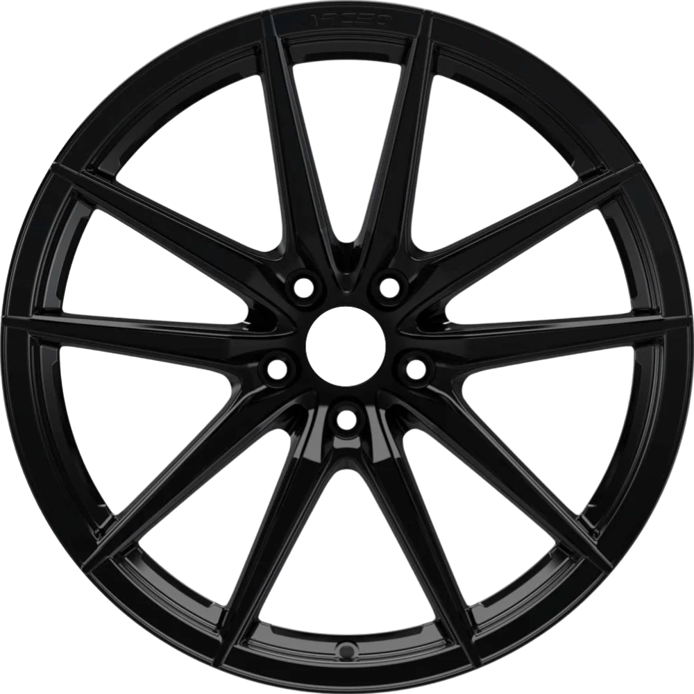 9.0X18" PCD 5X120 Arceo Wheels ARC-18190-34 ET40 Glossy Black Monaco 72.6 mm
