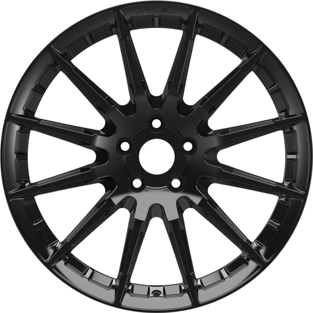 9.0X19" PCD 5X112 Arceo Wheels ARC-ASW03-10 ET42 Glossy Black  73.1 mm