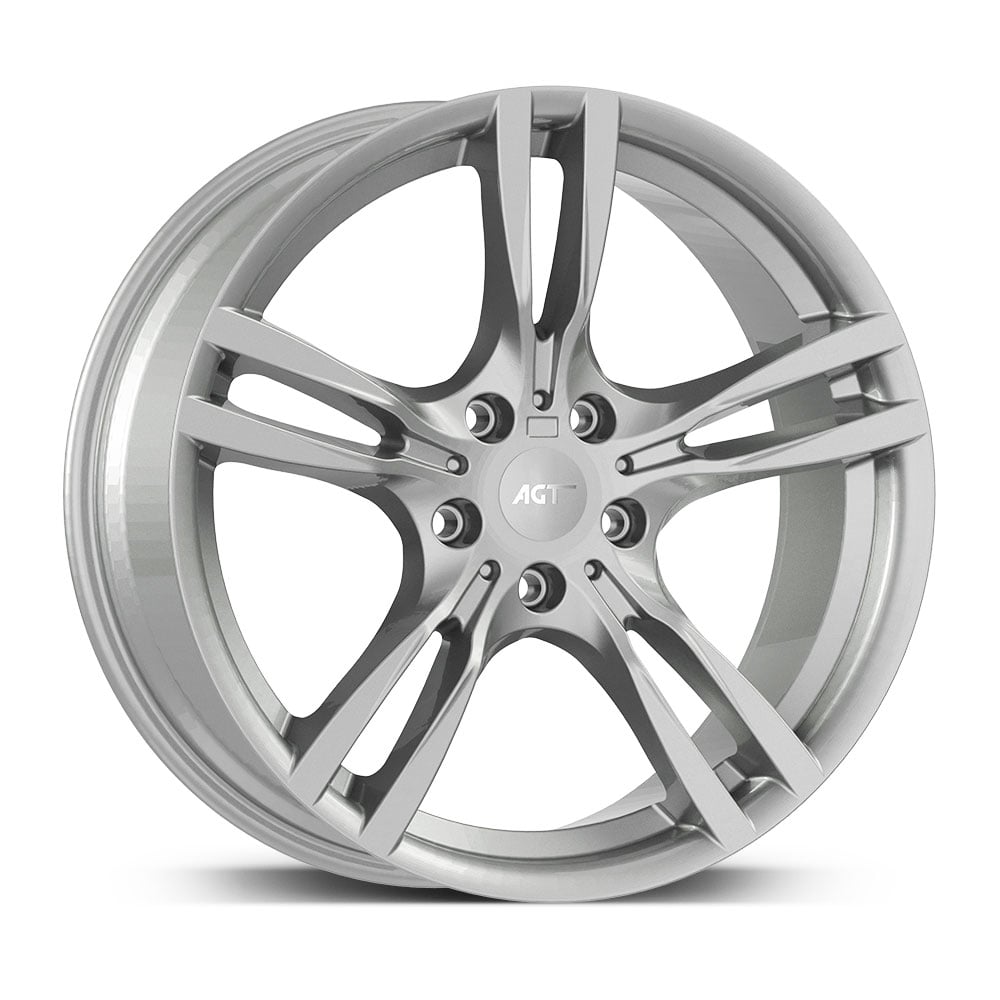 9.0X19" PCD 5X120 AGT Wheels 19187 Legend F30 ET45 72.60 mm Full Silver
