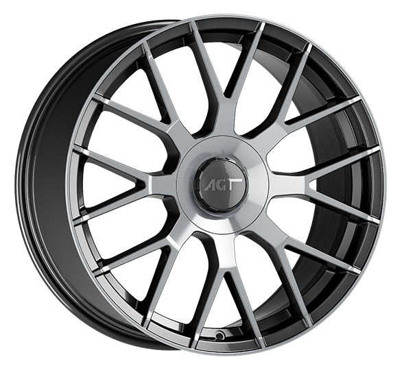 9.0X19" PCD5X112 AGT Wheels 19162-2 ET66.7 Titan Lip Diamond 66.7 mm