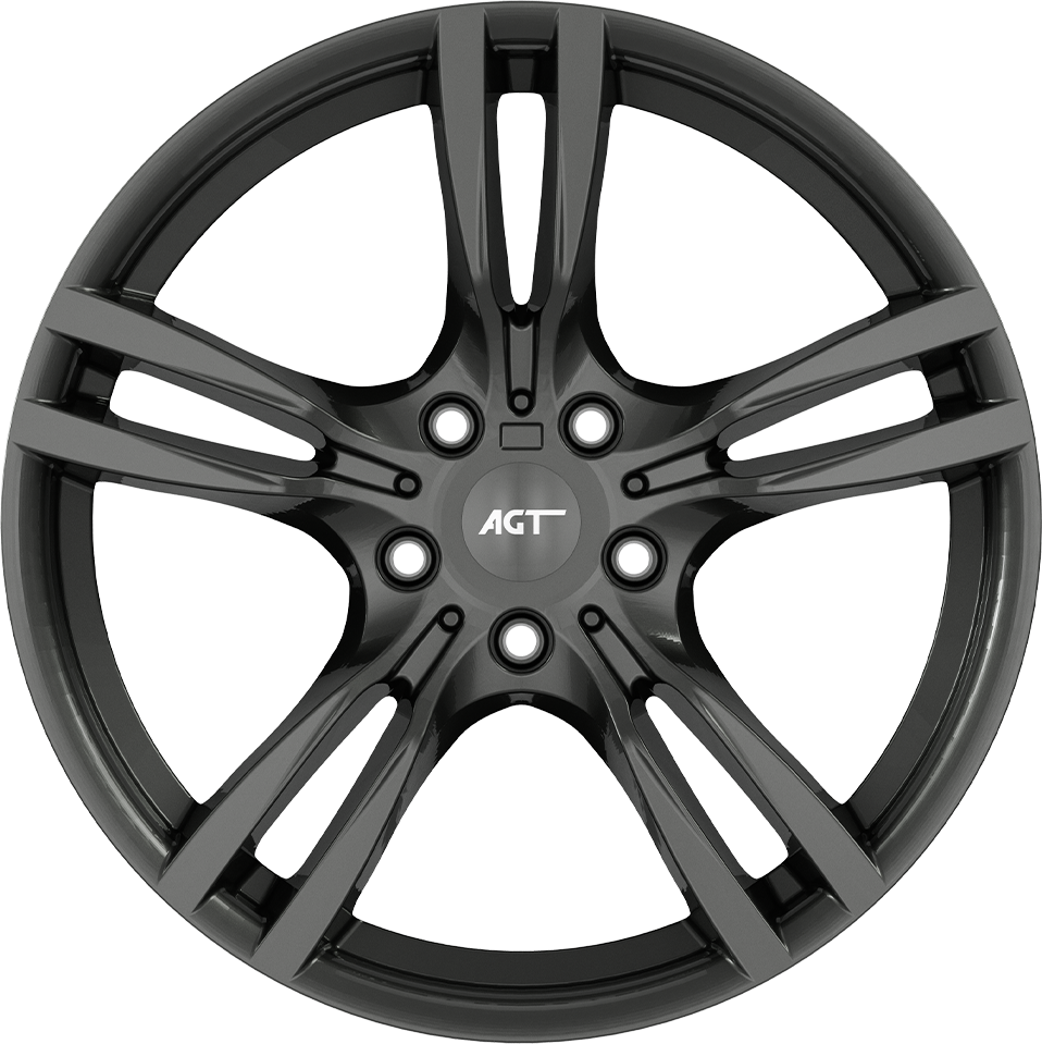 9.0X19" PCD5X120 AGT Wheels 1187 ET45 Titan 72.6 mm