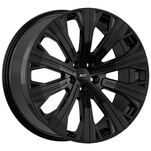 9.0X20" PCD 5X108 AGT Wheels 20303 73.10 mm Gloss Black