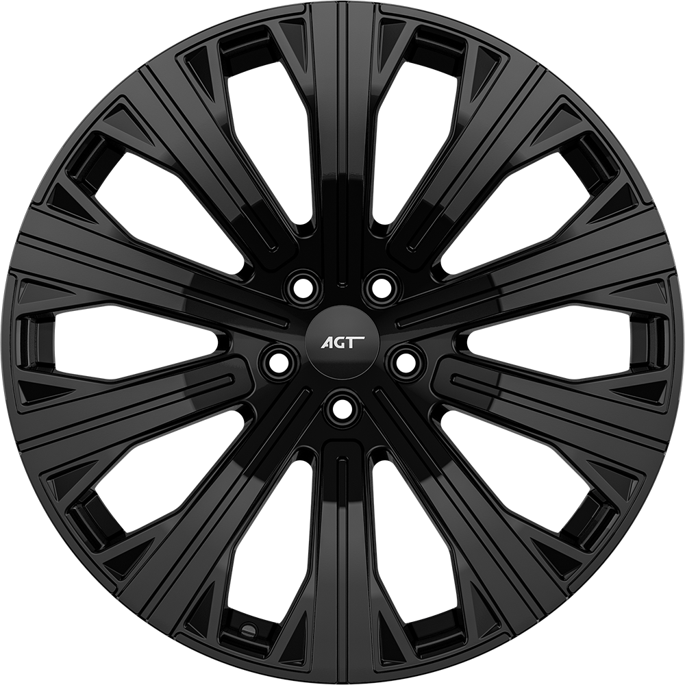 9.0X20" PCD 5X108 AGT Wheels 20303 73.10 mm Gloss Black